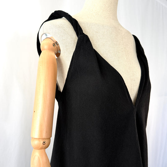 by Aylin Koenig Black Cotton Maxi Dress