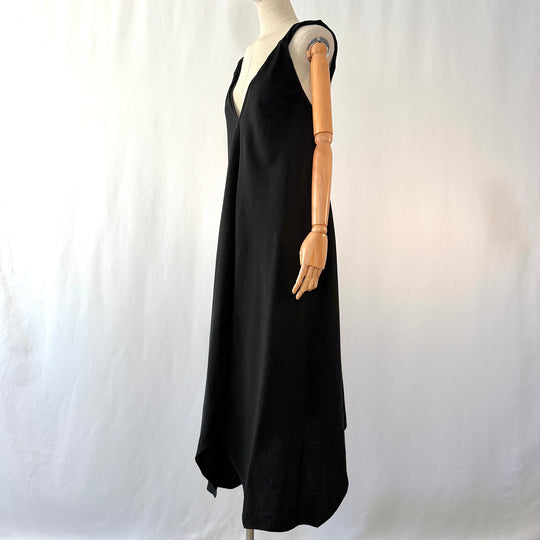 by Aylin Koenig Black Cotton Maxi Dress