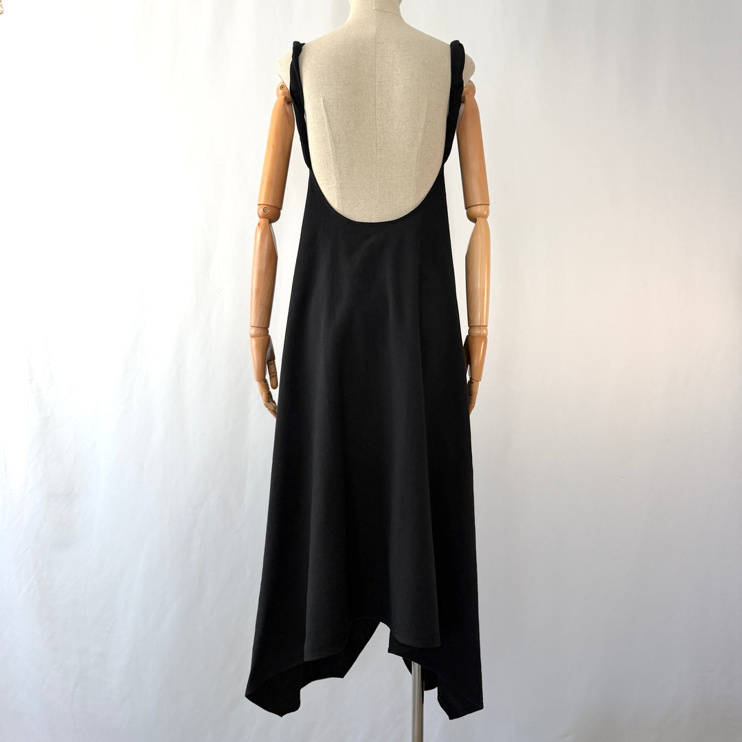by Aylin Koenig Black Cotton Maxi Dress