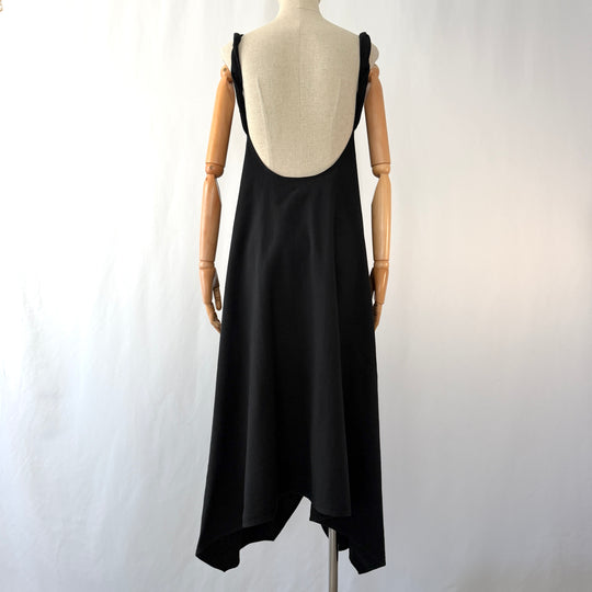 by Aylin Koenig Black Cotton Maxi Dress