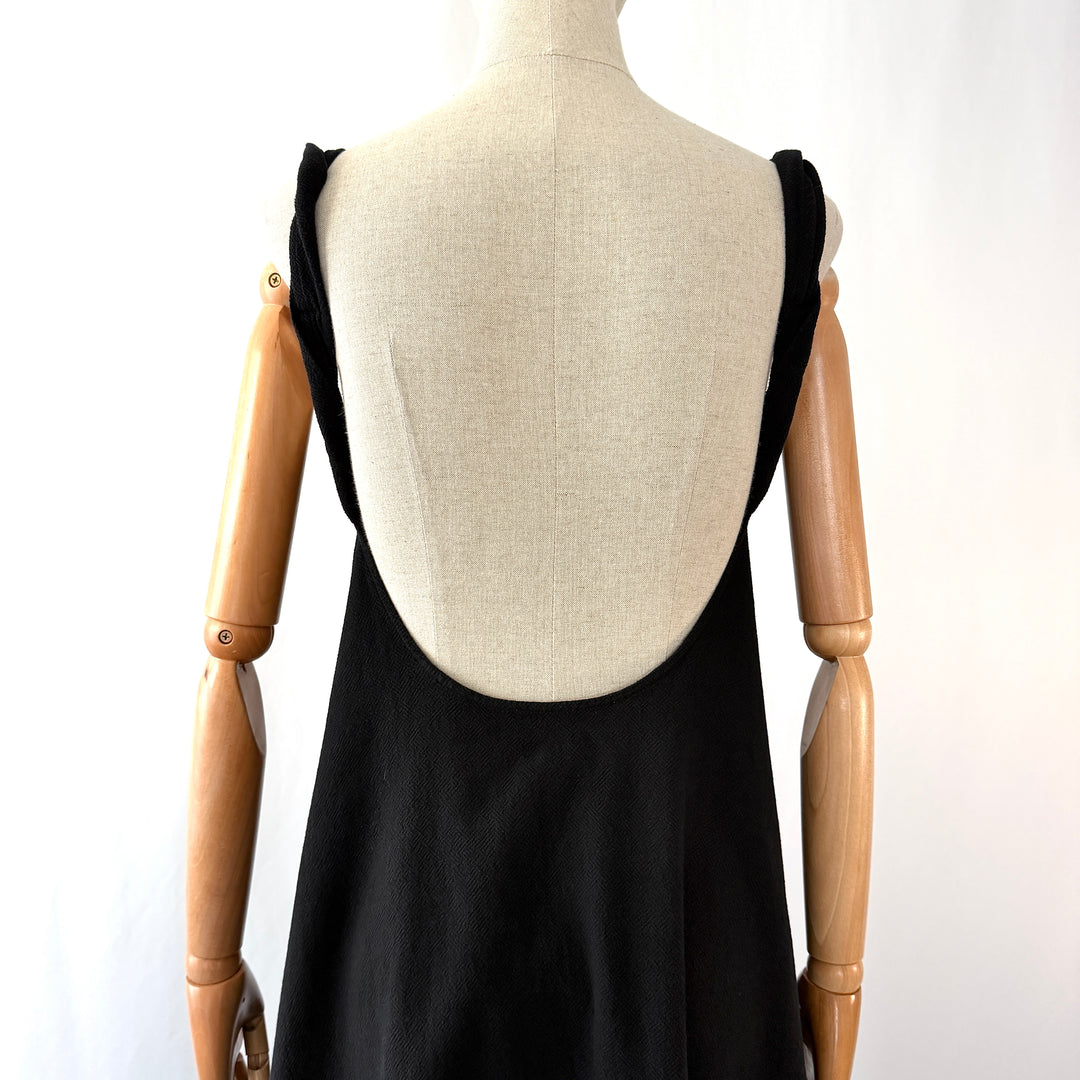 by Aylin Koenig Black Cotton Maxi Dress