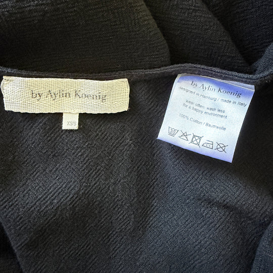 by Aylin Koenig Black Cotton Maxi Dress