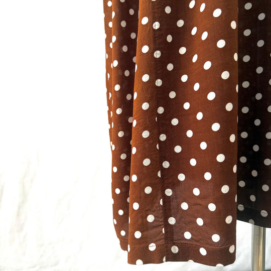 COMME des GARÇONS Polka Dot Rayon Midi Dress (AD2015)