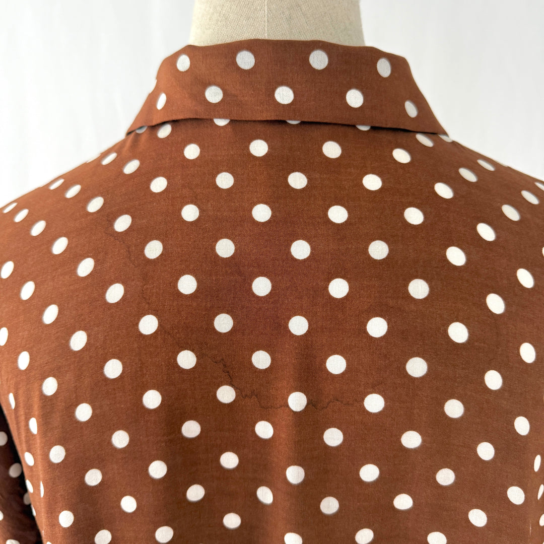 COMME des GARÇONS Polka Dot Rayon Midi Dress (AD2015)