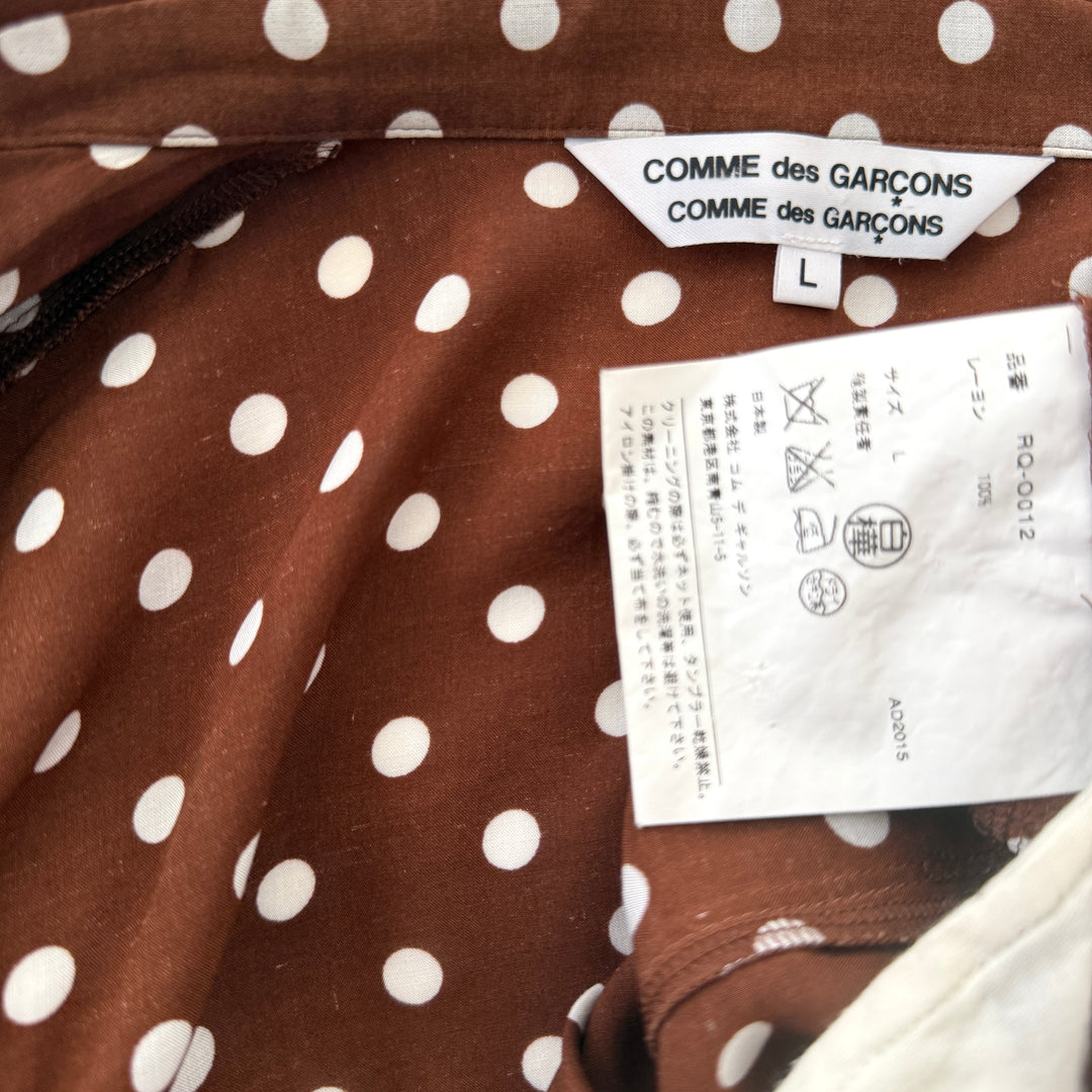 COMME des GARÇONS Polka Dot Rayon Midi Dress (AD2015)