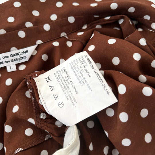 COMME des GARÇONS Polka Dot Rayon Midi Dress (AD2015)