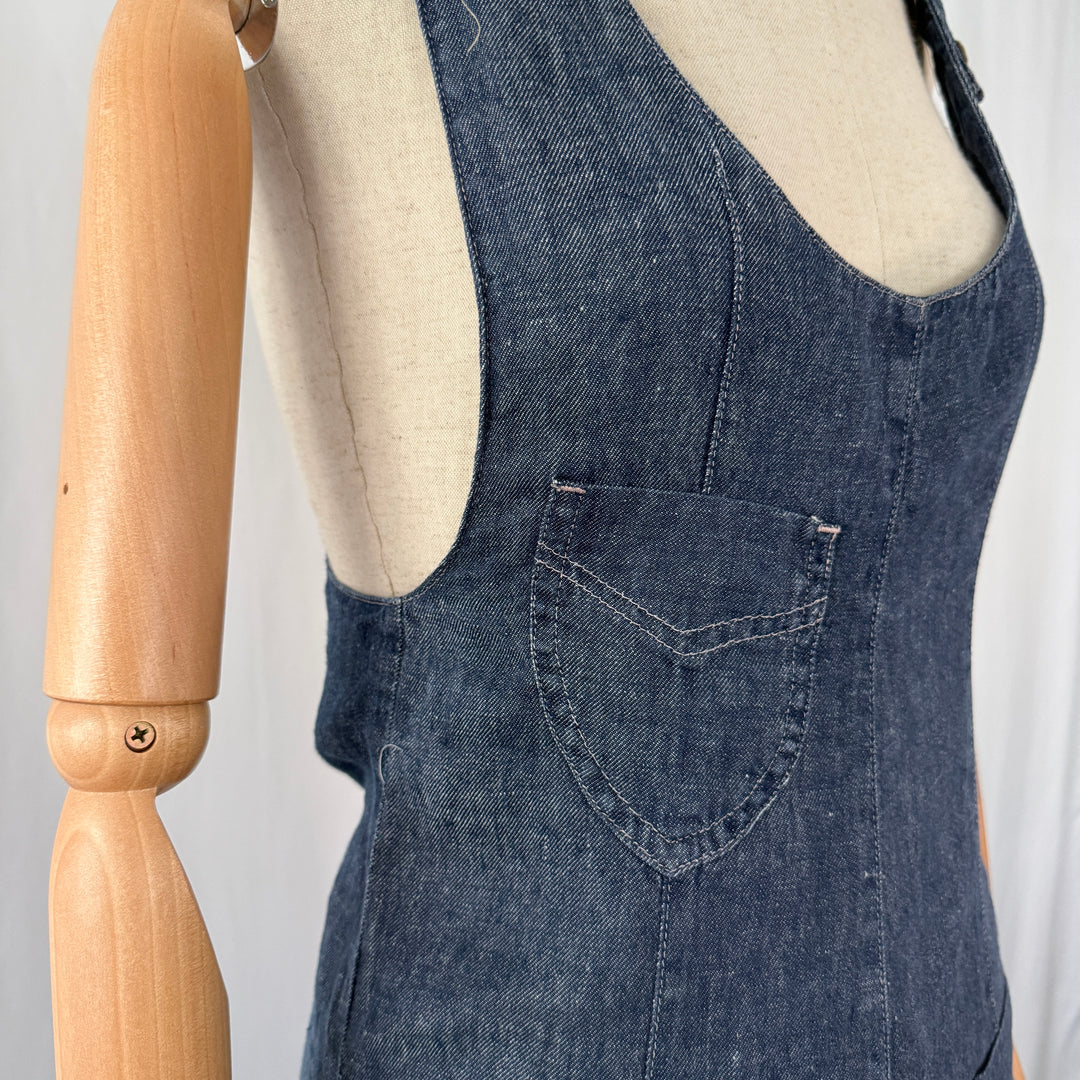 ECHAPPEES BELLES Linen Denim Romper