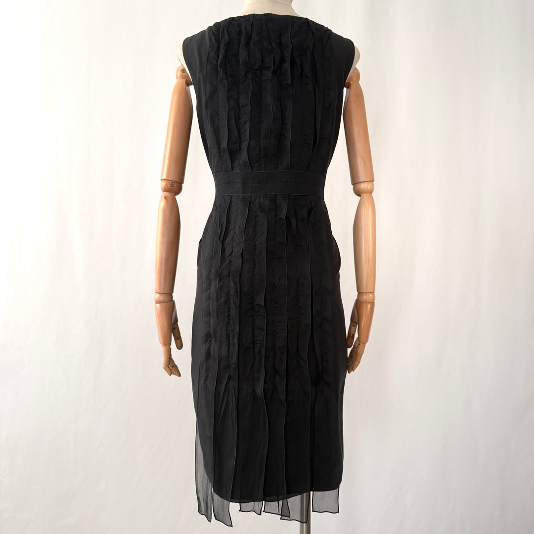 AKRIS Black Silk Dress
