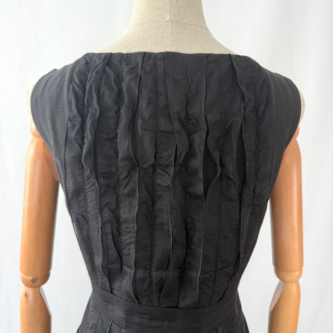 AKRIS Black Silk Dress