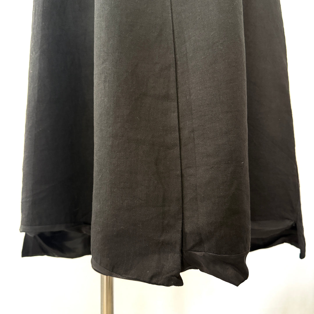 RUNDHOLZ Black Dress with an asymmetrical hem