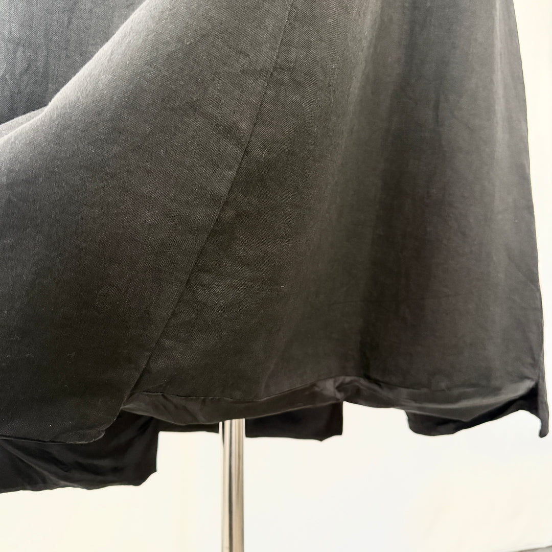 RUNDHOLZ Black Dress with an asymmetrical hem