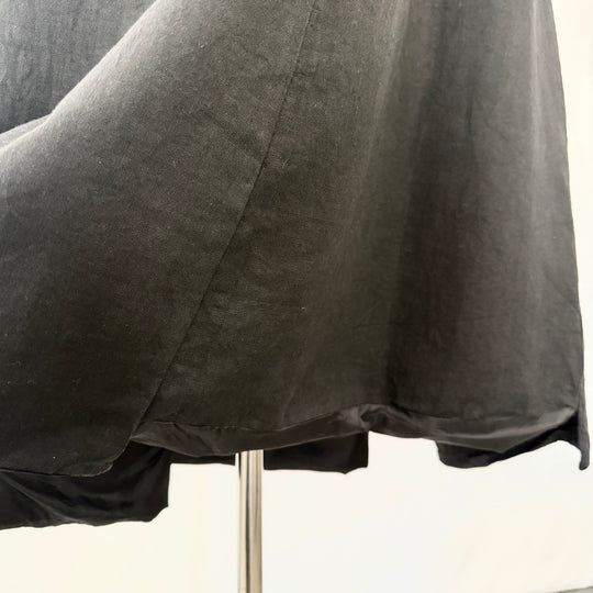RUNDHOLZ Black Dress with an asymmetrical hem