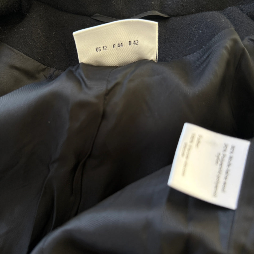 Manteau/veste en laine noire AKRIS