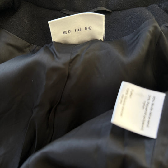 Manteau/veste en laine noire AKRIS