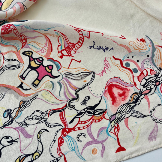 NIKI DE SAINT PHALLE Silk Scarf