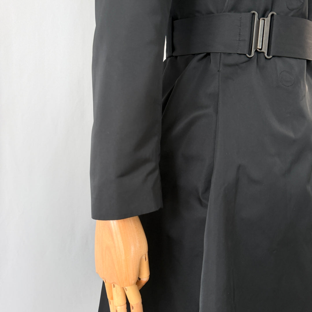 AKRIS Punto Black Belted Trench Coat