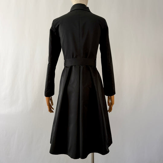 AKRIS Punto Black Belted Trench Coat