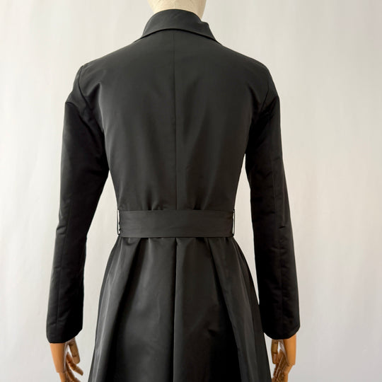 AKRIS Punto Black Belted Trench Coat