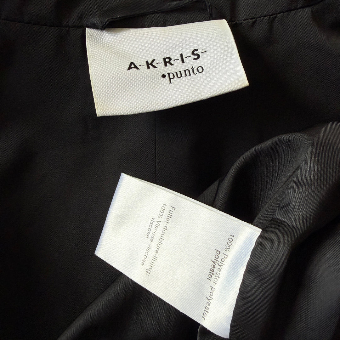 AKRIS Punto Black Belted Trench Coat