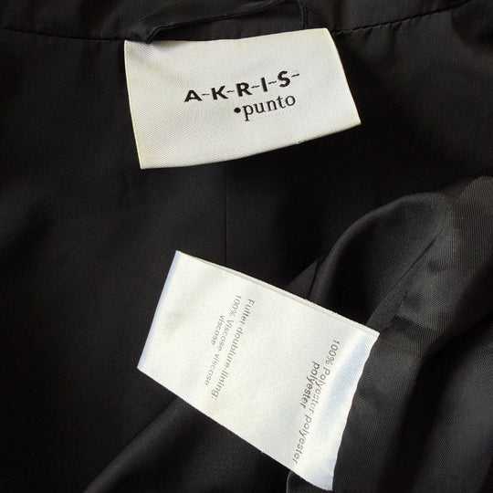 AKRIS Punto Black Belted Trench Coat