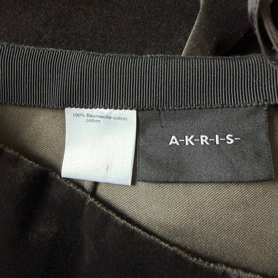 AKRIS Straight Brown Velvet Pants