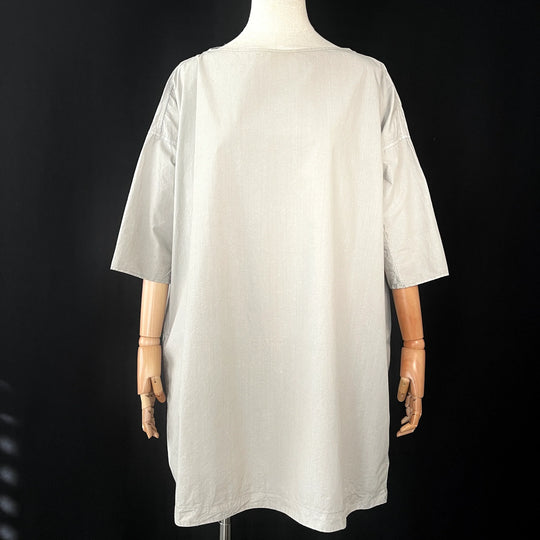 ALBUM DI FAMIGLIA Gray Cotton Dress