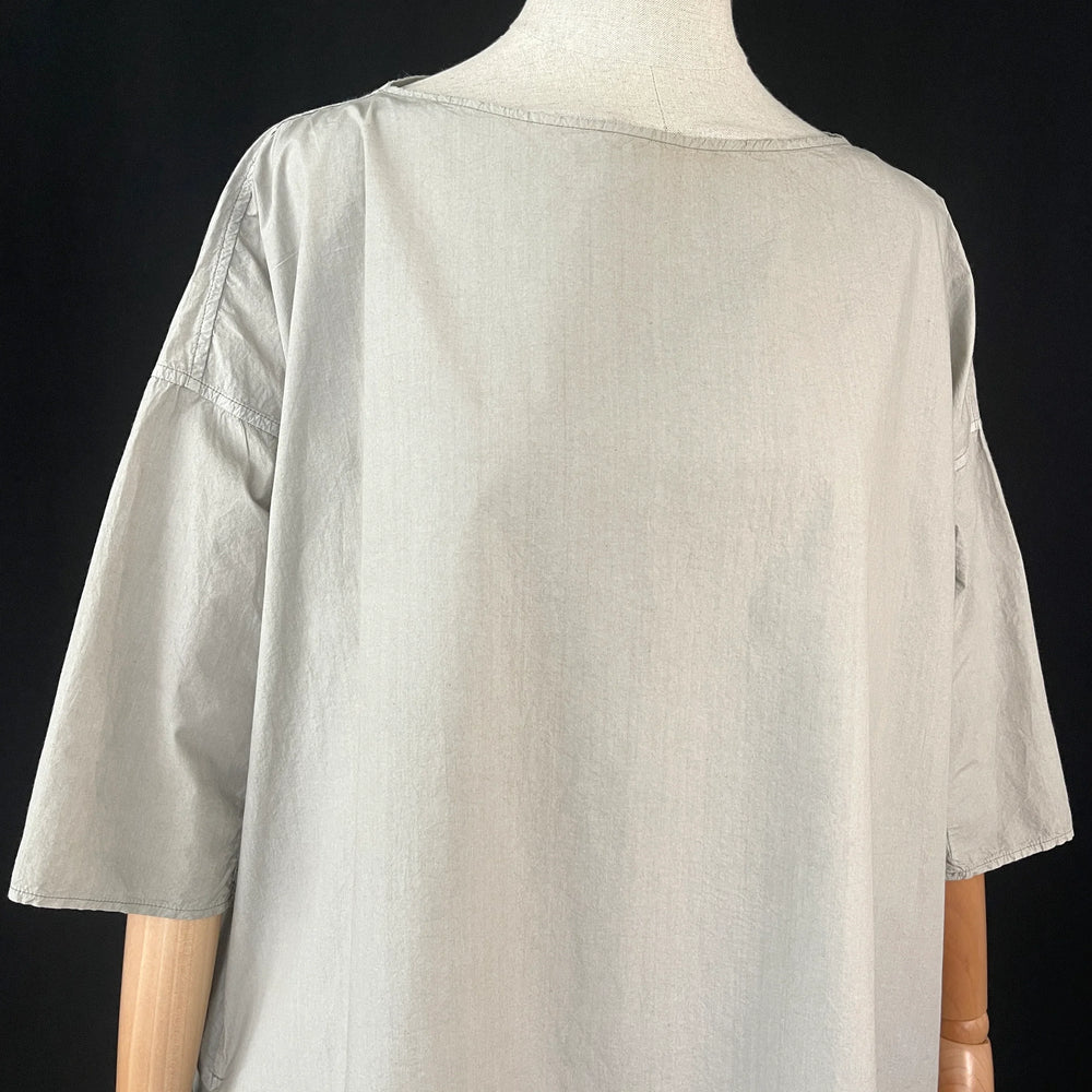 ALBUM DI FAMIGLIA Gray Cotton Dress