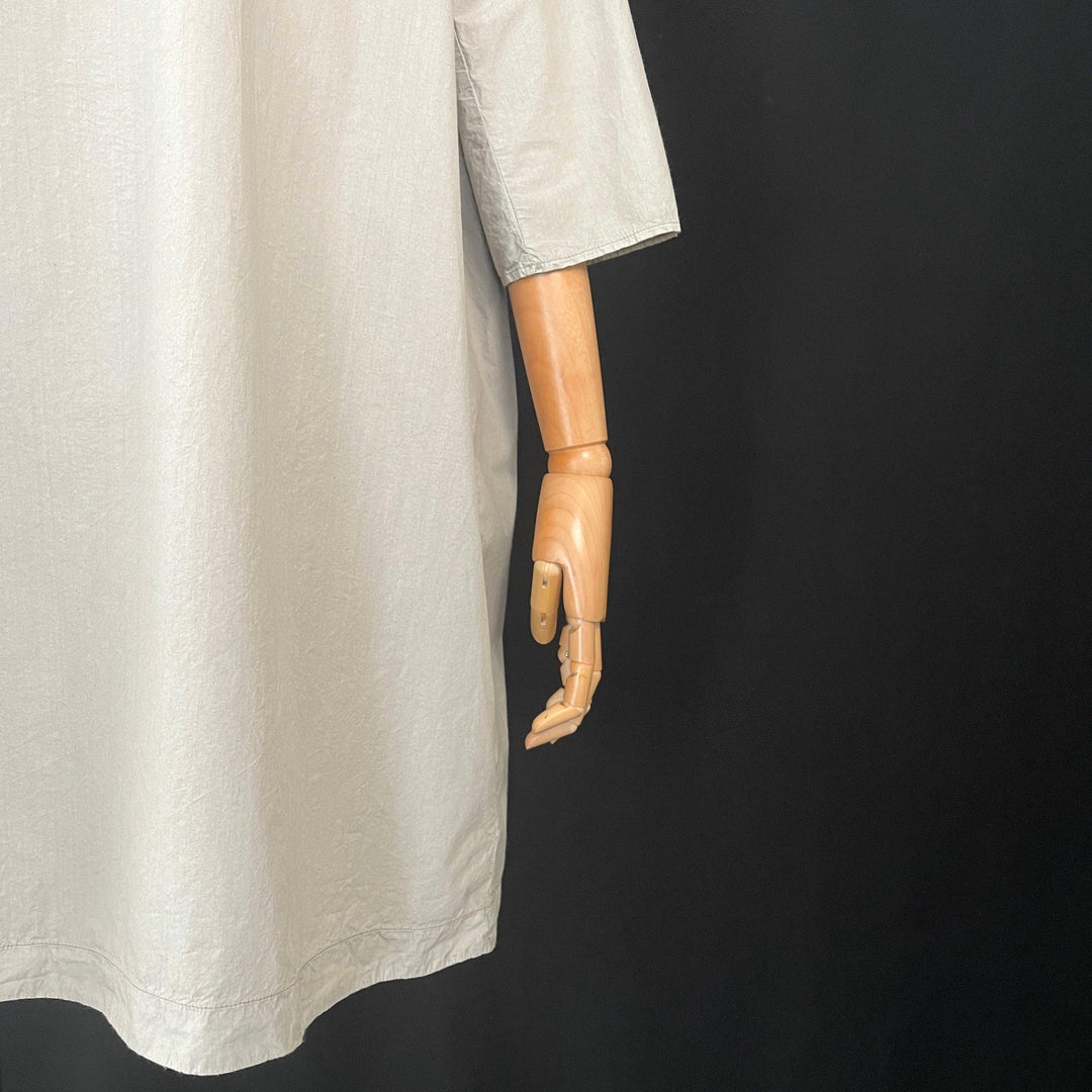 ALBUM DI FAMIGLIA Gray Cotton Dress