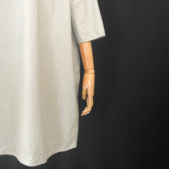 ALBUM DI FAMIGLIA Gray Cotton Dress