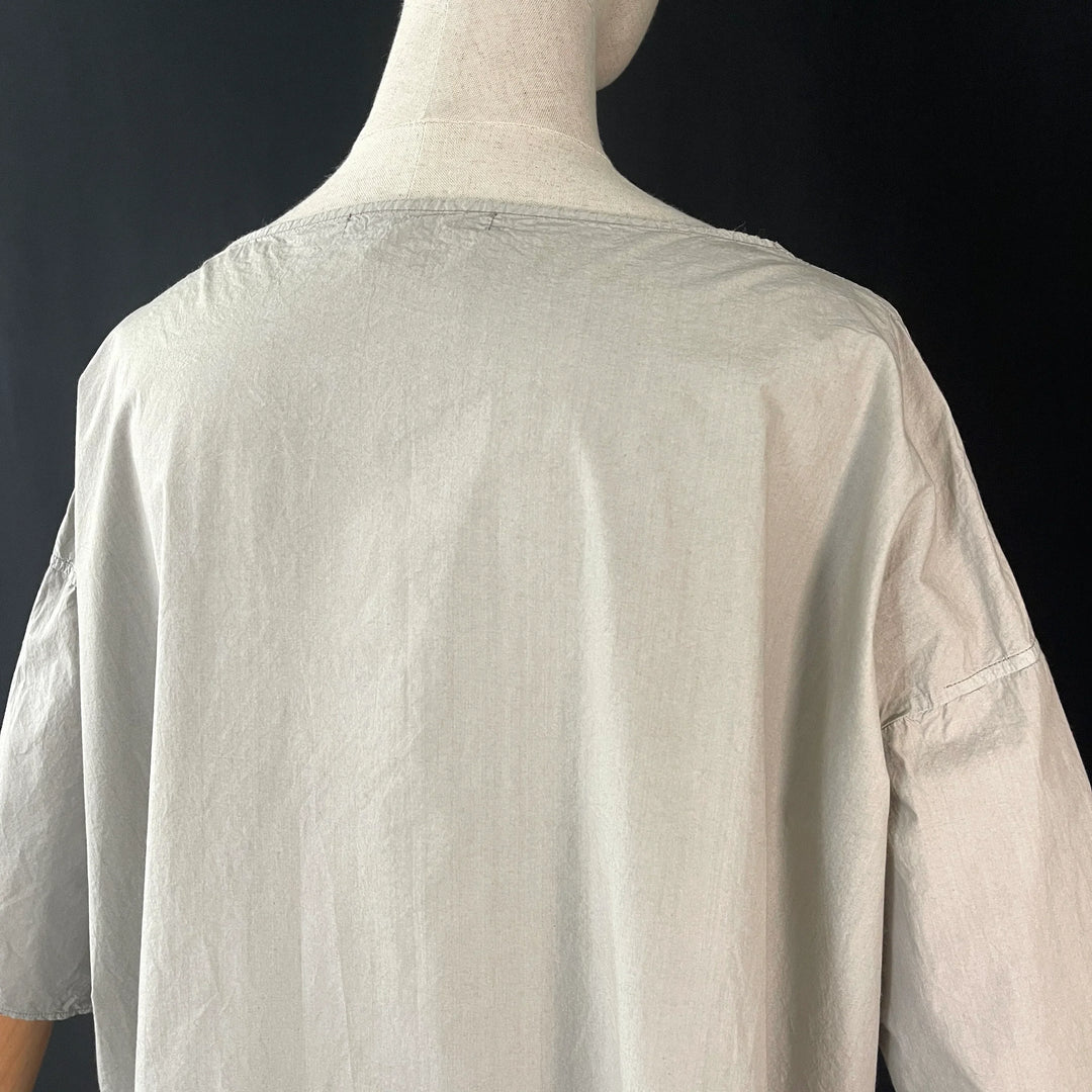 ALBUM DI FAMIGLIA Gray Cotton Dress