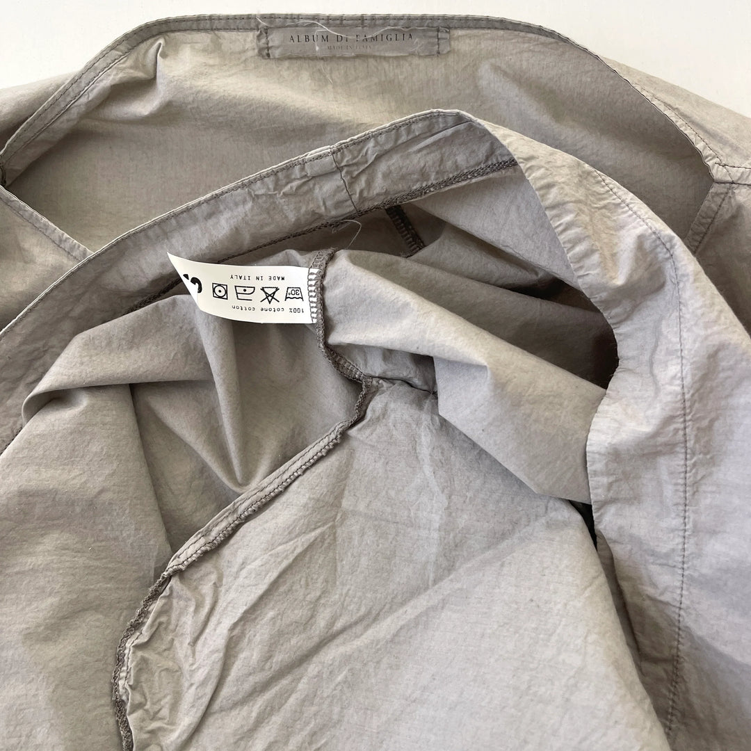 ALBUM DI FAMIGLIA Gray Cotton Dress