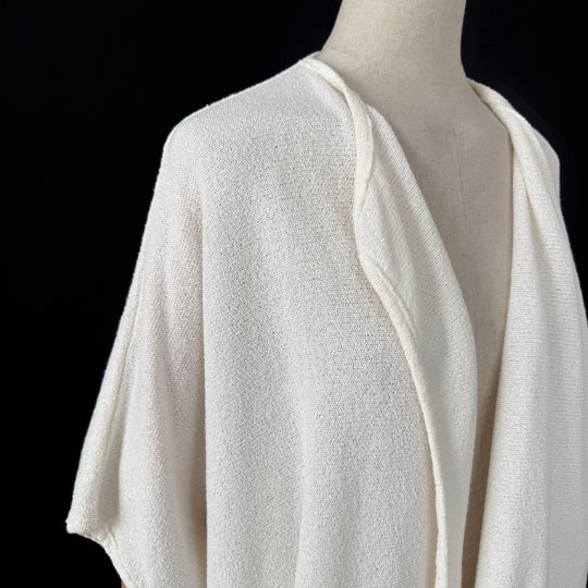 BARBARA SPEER White Cotton Cardigan