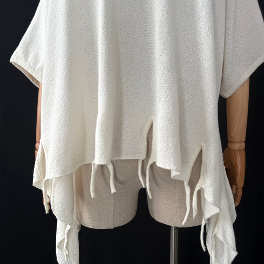 BARBARA SPEER White Cotton Cardigan