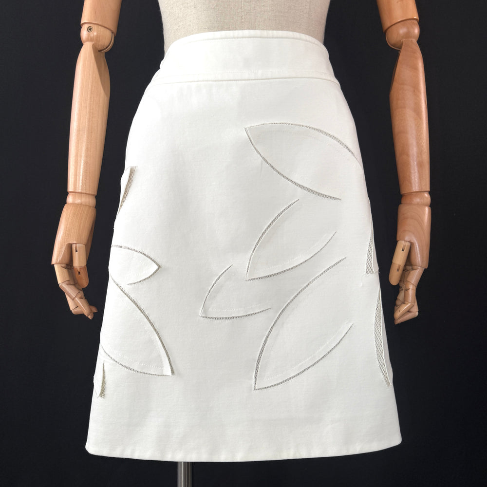 AKRIS White Skirt