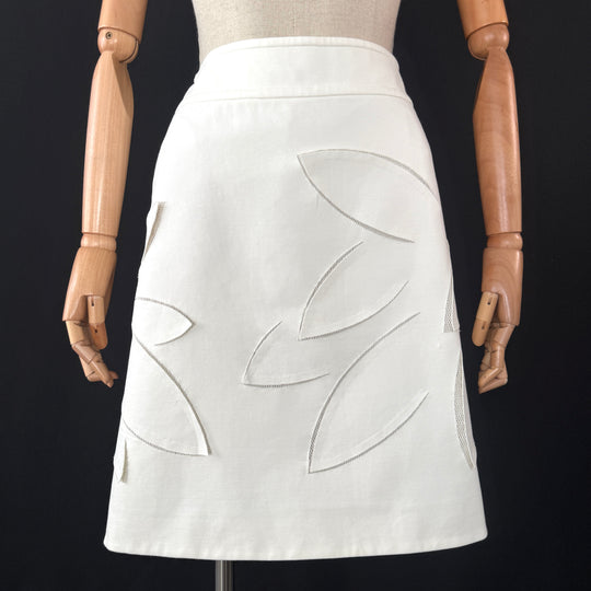 AKRIS White Skirt