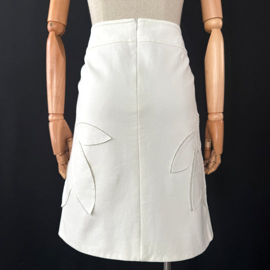 AKRIS White Skirt