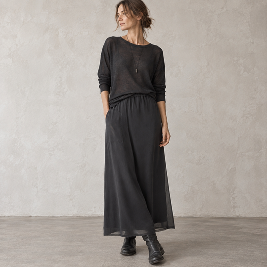 Kristensen Du Nord Silk Maxi Skirt