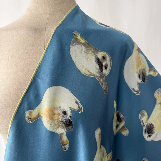 FABRIC FRONTLINE Satin Silk Scarf