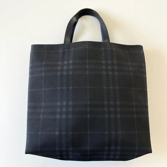 BURBERRY Check Canvas Tote Bag
