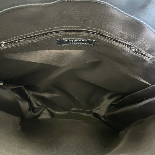 BURBERRY Check Canvas Tote Bag