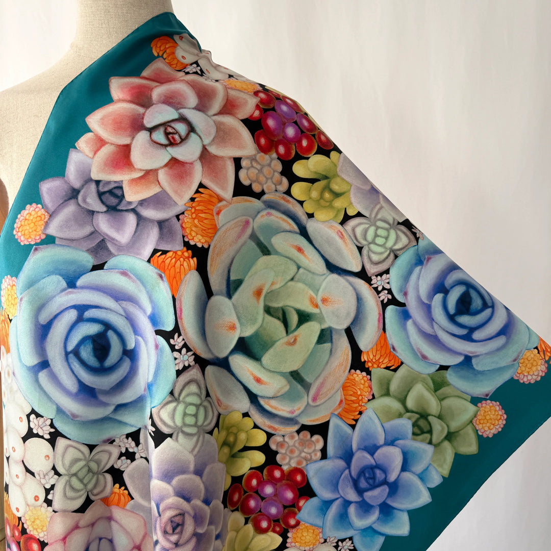 FABRIC FRONTLINE Satin Silk Scarf