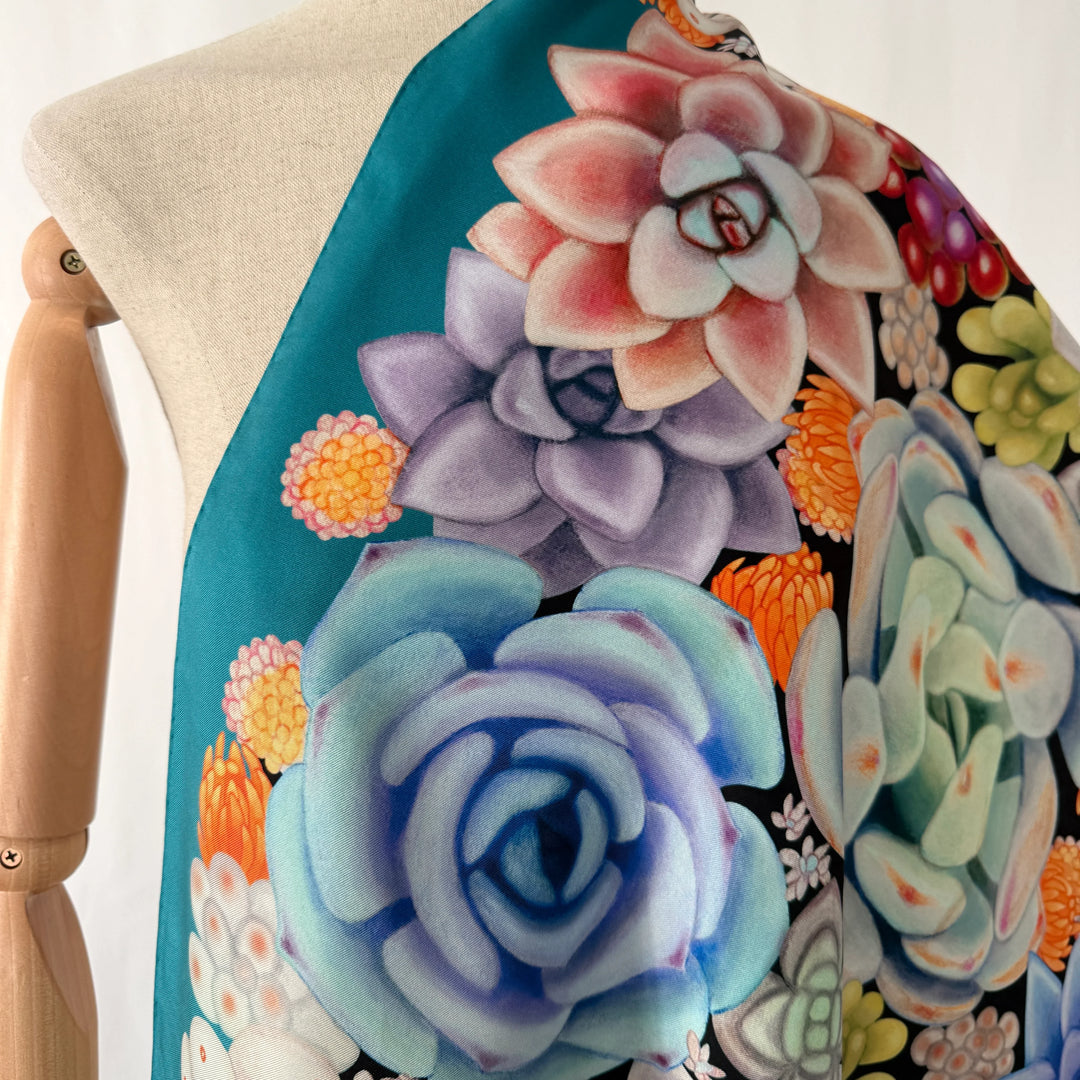 FABRIC FRONTLINE Satin Silk Scarf