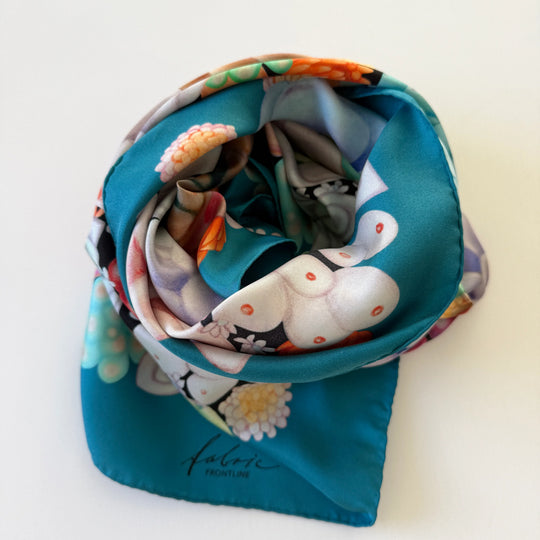 FABRIC FRONTLINE Satin Silk Scarf