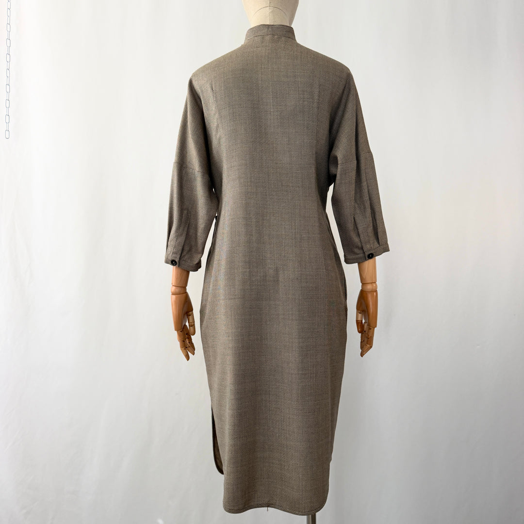 PARADIS DES INNOCENTS Silk &amp; Wool Dress