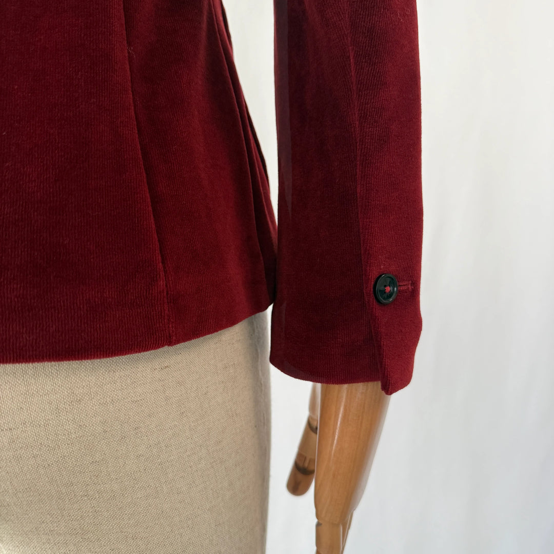 CIRCOLO 1901 Red Velvet Blazer