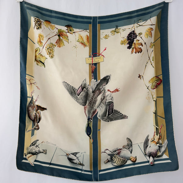Vintage Hermès Paris “À la Fenêtre du Chasseur” Silk Scarf – Henri de Linarès
