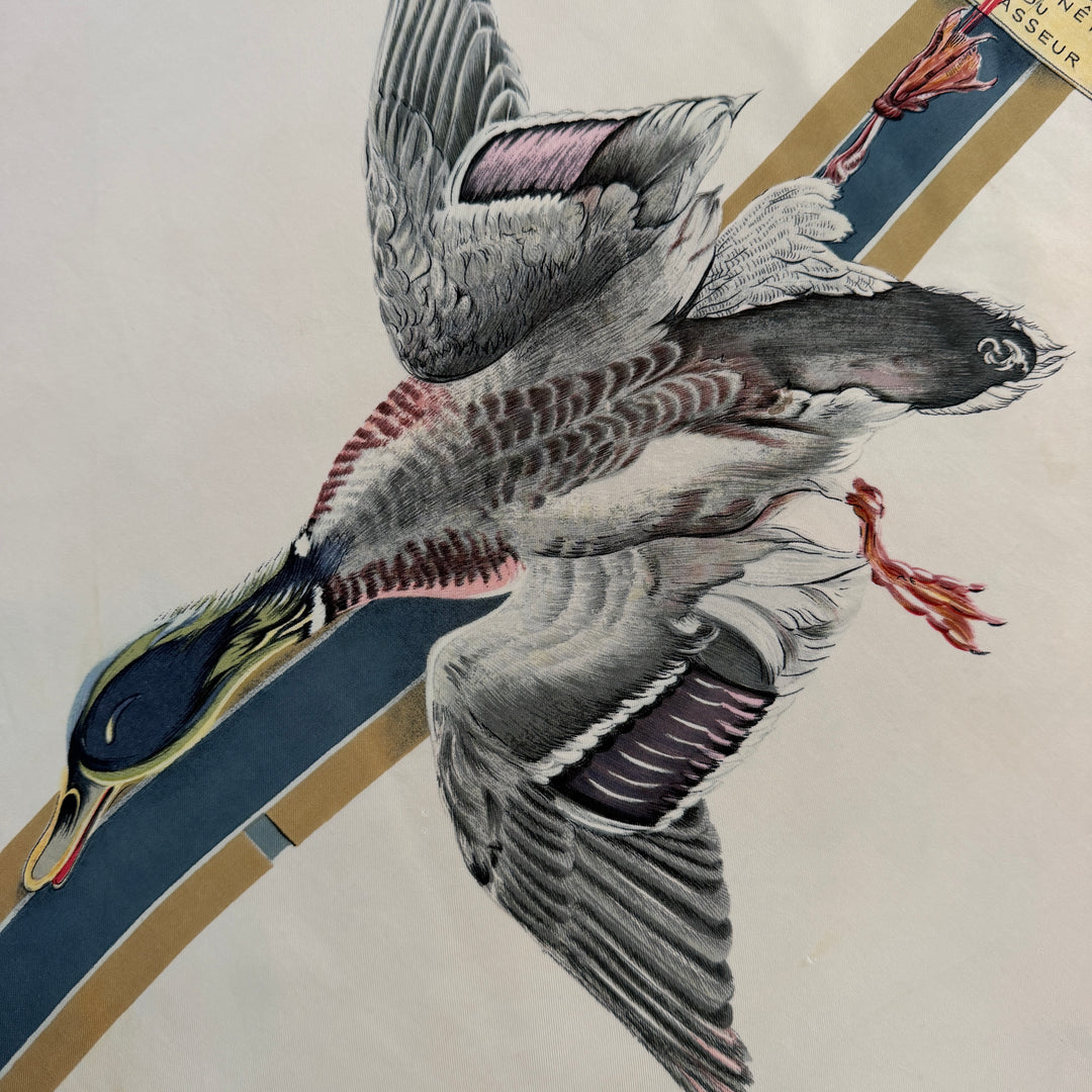 Vintage Hermès Paris “À la Fenêtre du Chasseur” Silk Scarf – Henri de Linarès