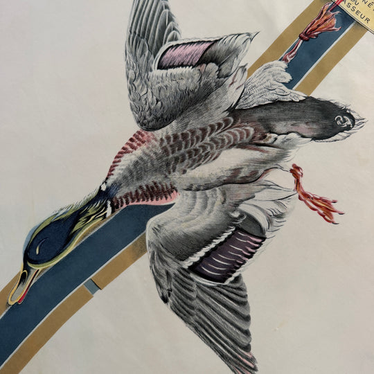 Vintage Hermès Paris “À la Fenêtre du Chasseur” Silk Scarf – Henri de Linarès