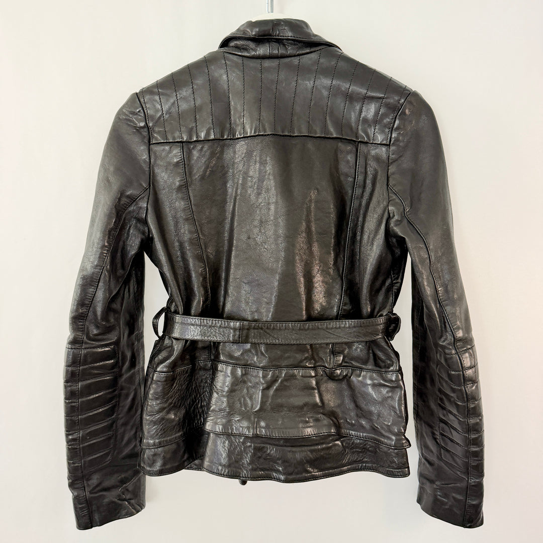 Golden Goose Deluxe Brand Black Leather Biker Jacket