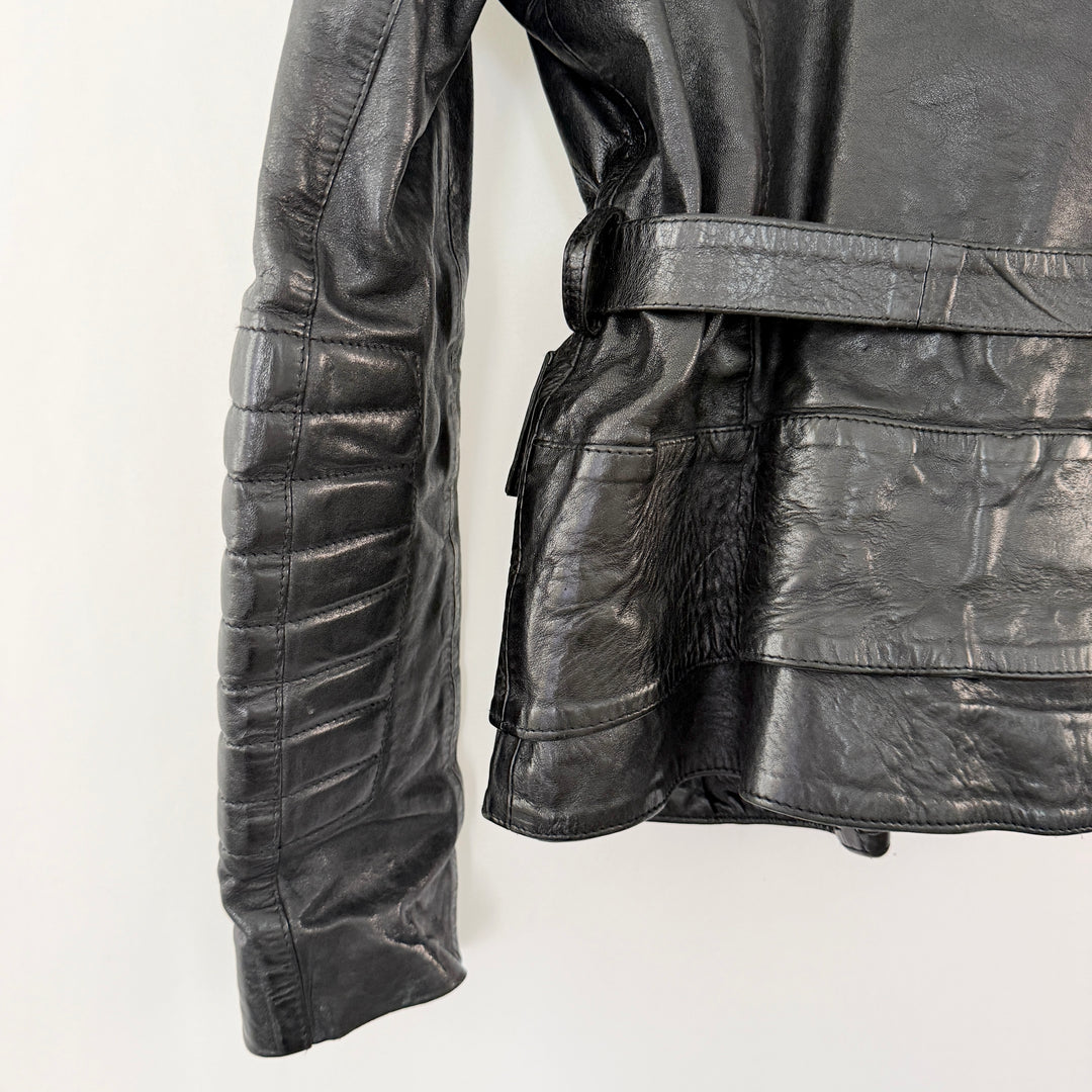 Golden Goose Deluxe Brand Black Leather Biker Jacket